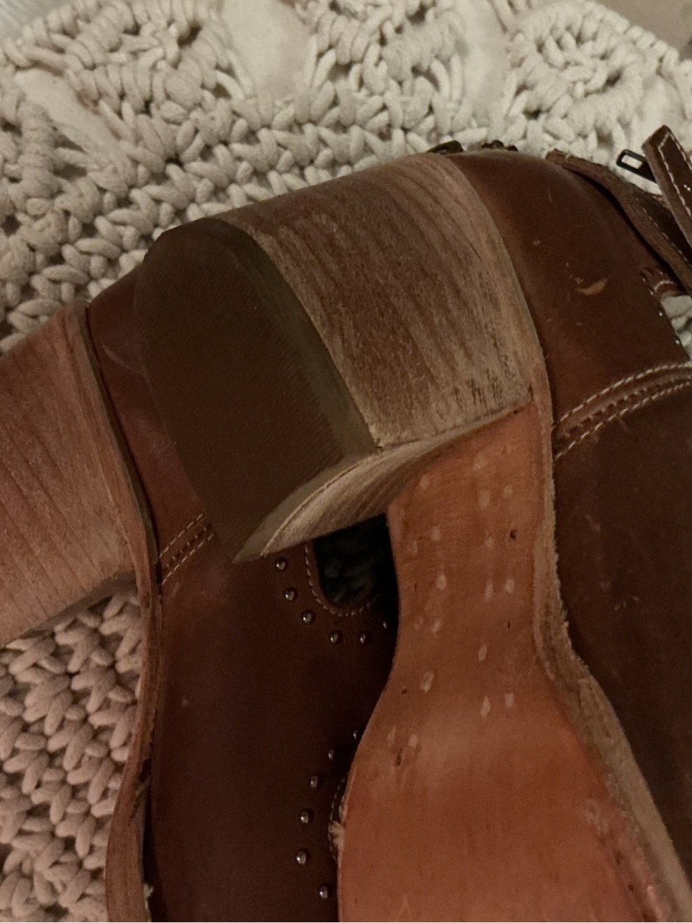 Freebird by Steven Cosmic Studded Leather Sandals Size 8 Brown | Made in Mexico - Picture 10 of 15
